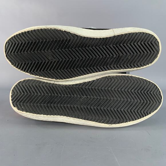 GOLDEN GOOSE SUPERSTAR Size 7 Black Orange Suede Low Top Skater Sneakers - Picture 6 of 8